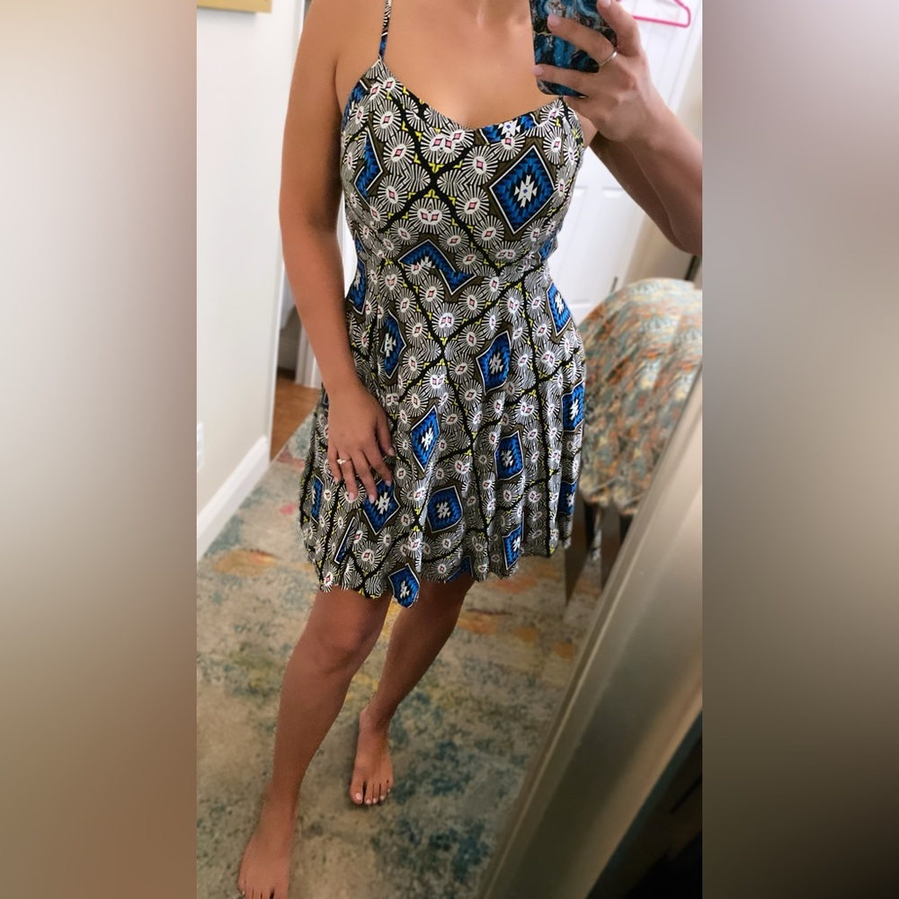 Old Navy Geometric Abstract Print Dress